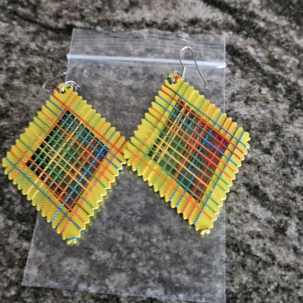 Colorful Woven Earrings